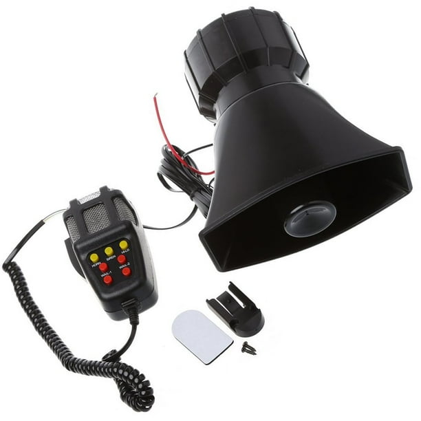 12V Car Truck Alarm Police Fire Loud Speaker PA Siren Horn MIC System Kit